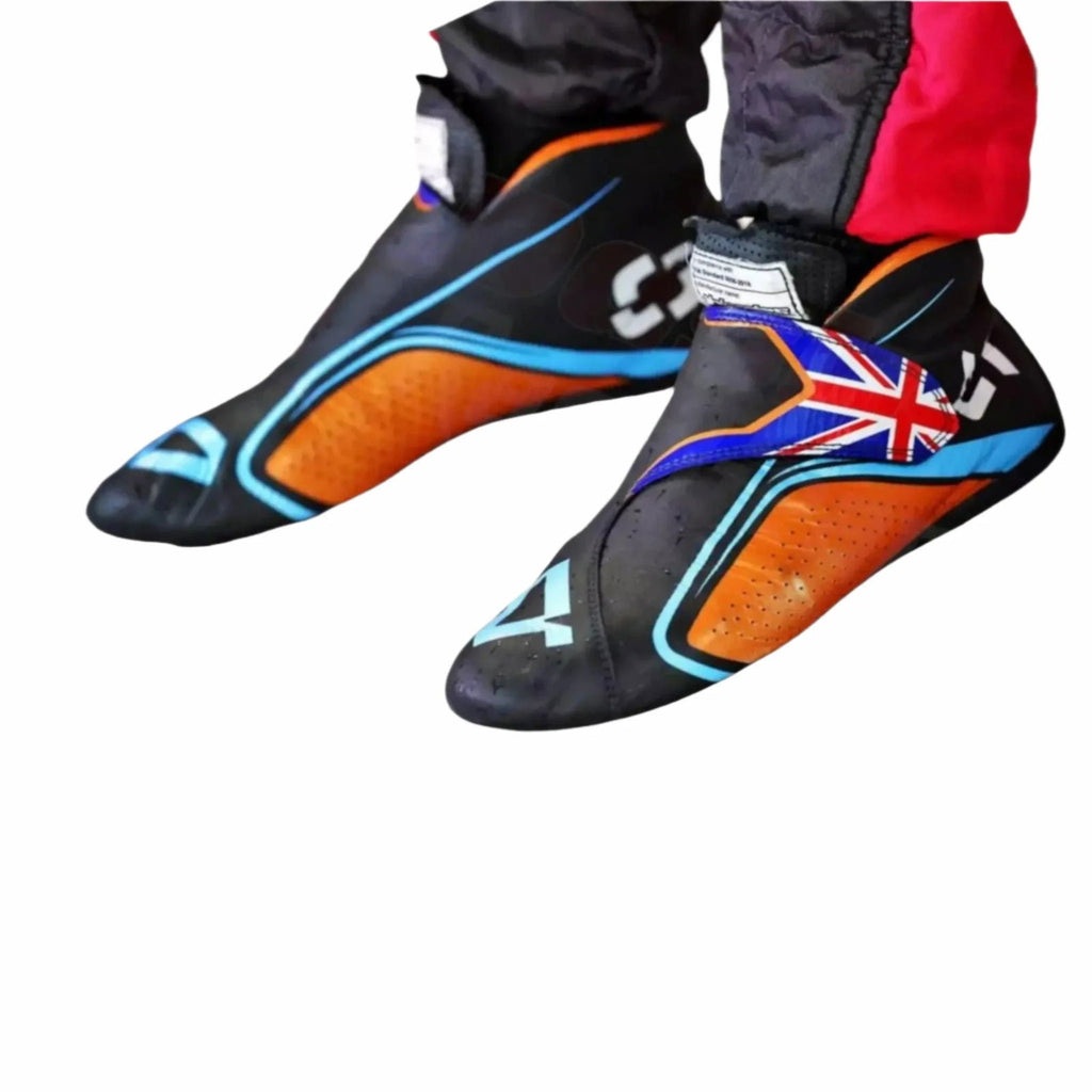 2022 Lando Norris McLaren F1 Race Boots - Speedxcrafts