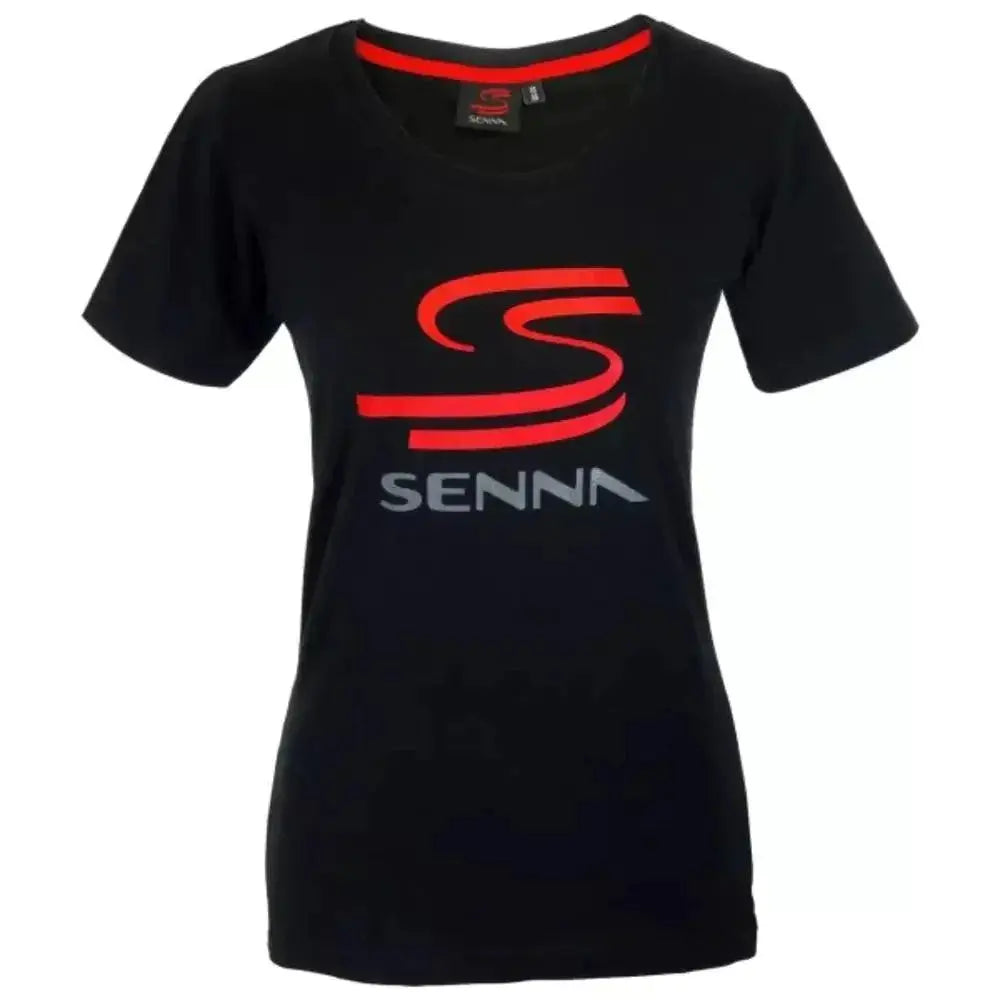 Ayrton Senna Ladies T-Shirt Senna Black - Speedxcrafts