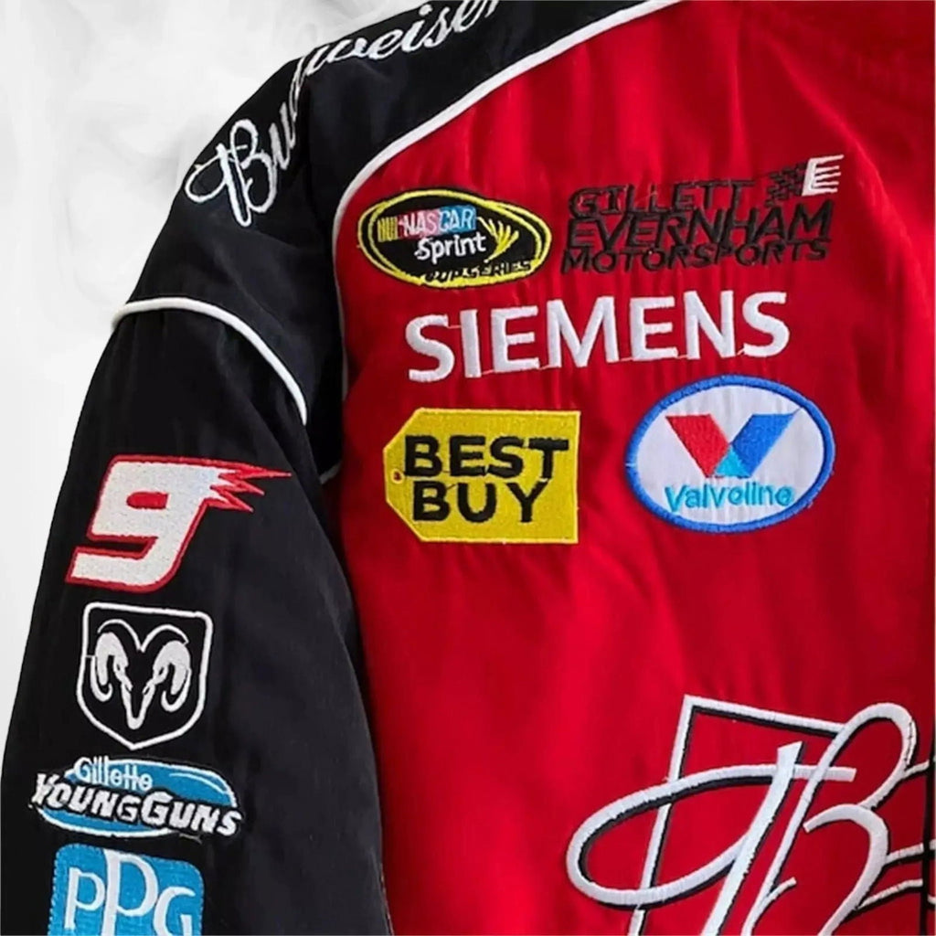 Budweiser Black F1 Retro Racing Jacket - Speedxcrafts