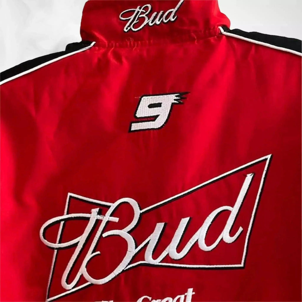 Budweiser Black F1 Retro Racing Jacket - Speedxcrafts