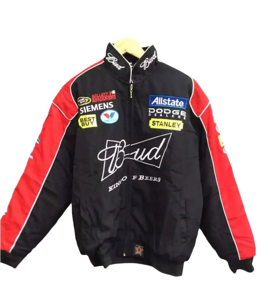 Budweiser F1 Official Embroidered Racing Jacket - Speedxcrafts