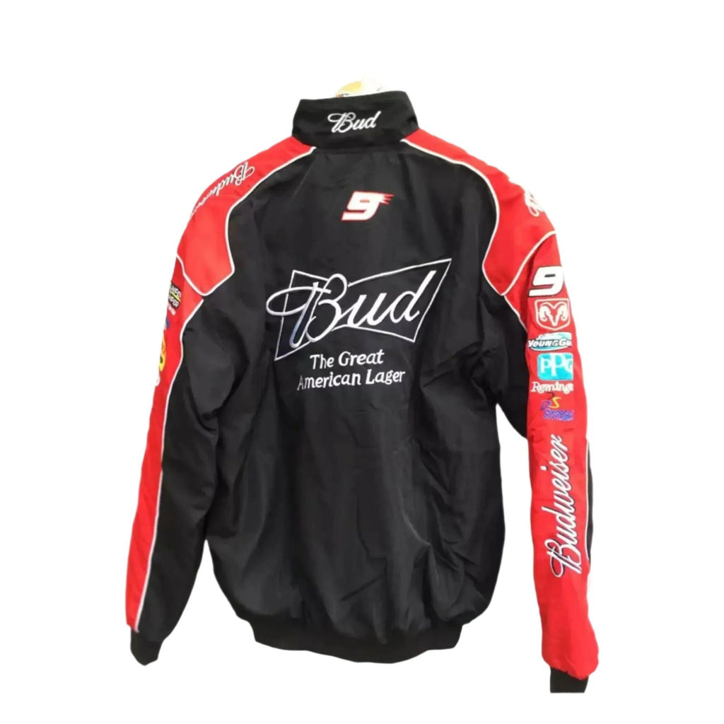 Budweiser F1 Official Embroidered Racing Jacket - Speedxcrafts