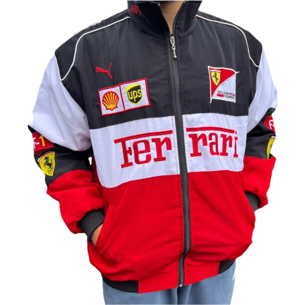 F1 Ferrari Racing Bomber Jacket - Speedxcrafts