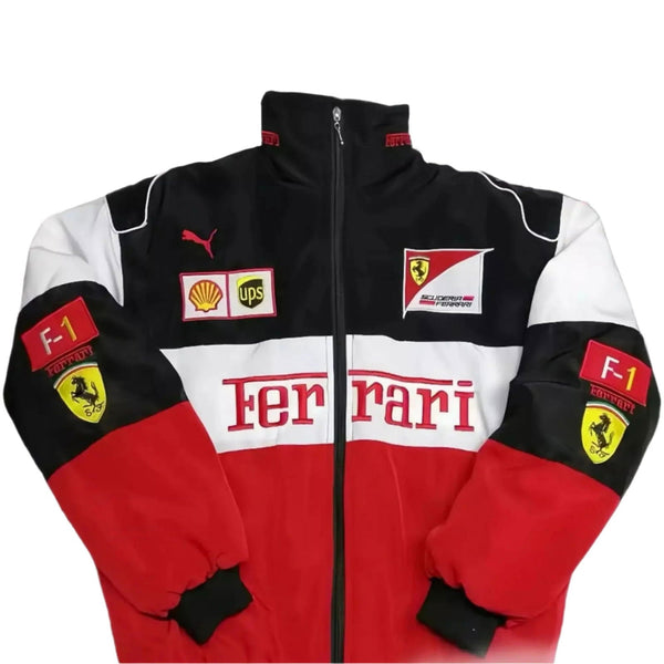 Ferrari F1 Fully Embroidered Jacket - Speedxcrafts