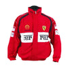 Ferrari F1 Racing Embroidered Bomber Jacket - Speedxcrafts