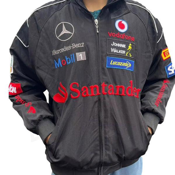 Mercedes F1 Racing Bomber Jacket - Speedxcrafts