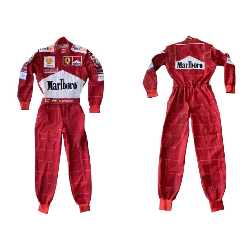 Michael Schumacher 2001 Replica Racing Suit - Speedxcrafts