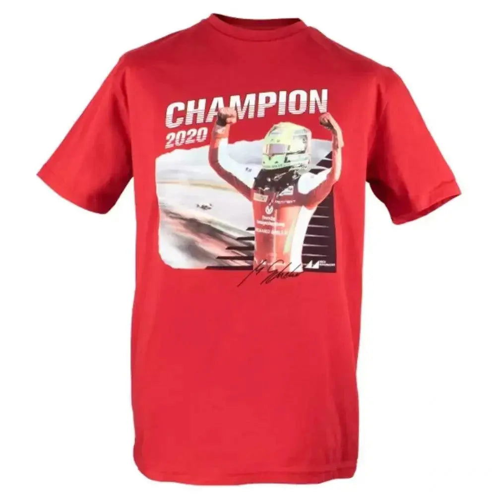 Mick Schumacher T-Shirt Champion 2020 - Speedxcrafts