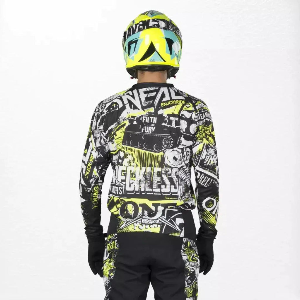 O'Neal Element Jersey Attack Black-HiVis - Speedxcrafts