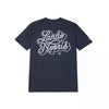 SCRIPT PETROL BLUE SHORT SLEEVE TEE - Speedxcrafts