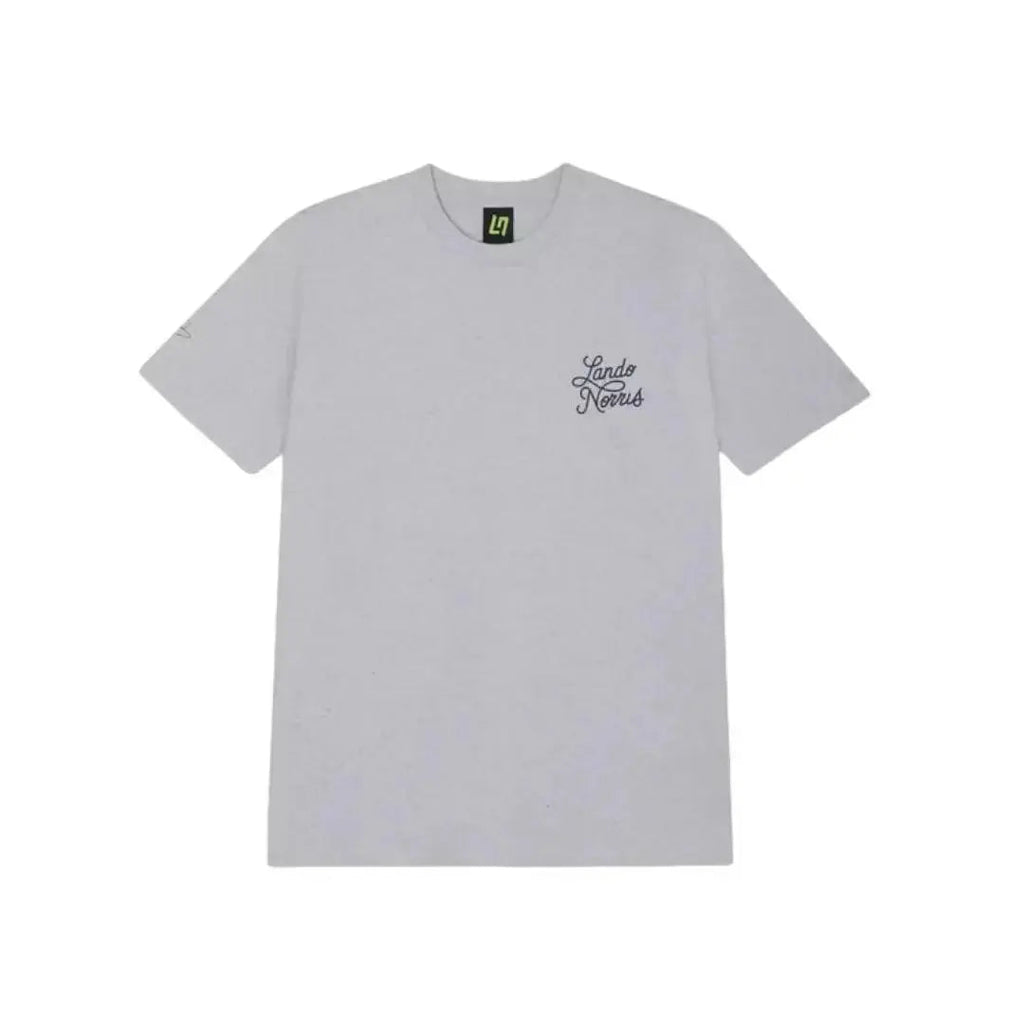 SCRIPT WHITE HEATHER SHORT SLEEVE TEE - Speedxcrafts