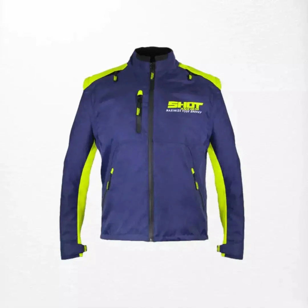 Shot Contact Enduro Jacket Blue-Neon Yellow - Speedxcrafts