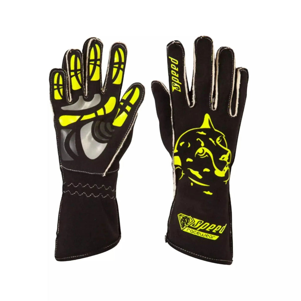 Speed gloves Melbourne G-2 Black/Fluo - Speedxcrafts