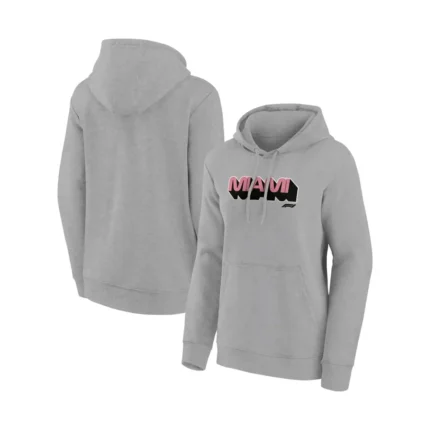 Formula 1 Miami Women's Crew Sweatshirt | Wordmark Graphic in Grey
