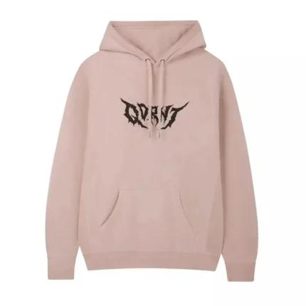 METAL DUSTY PINK HOODIE
