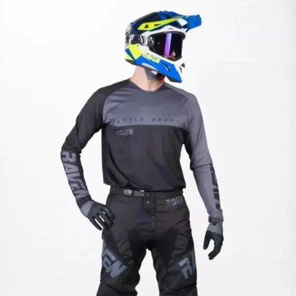 Raven Verve MX Jersey Black-Grey