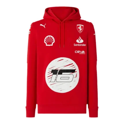 Scuderia Ferrari Charles Leclerc Puma hooded sweatshirt - Joshua Vides