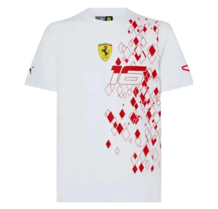 Scuderia Ferrari Team Charles Leclerc T-shirt - Monaco Special Edition