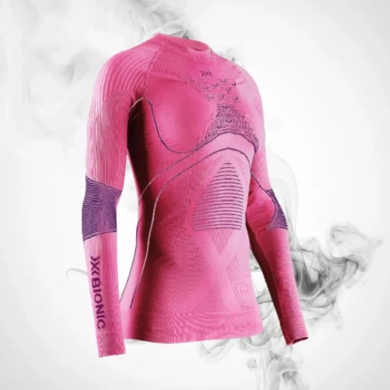 Ski Thermal underwear X-bionic Energy Accumulator 4.0 Shirt LG SL Wmn Magnolia Purple/Fuchsia - 2023/24