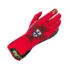 EURO Portugal racing gloves with red and green Portuguese flag design, breathable fabric, reinforced palms, and adjustable wrist closure