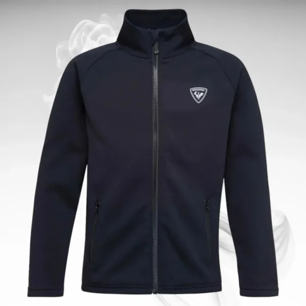 Rossignol Boy Hoodie FZ Clim Black 2020/21 front view