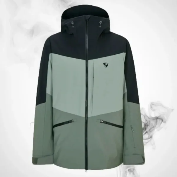 “Ski Jacket Ziener Triglav Man Green Mud – waterproof men’s ski jacket with breathable insulation and modern alpine design”