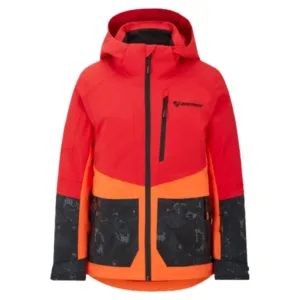 Ziener Trivor Women's Ski Jacket - Red Orange, Padded 2023/24