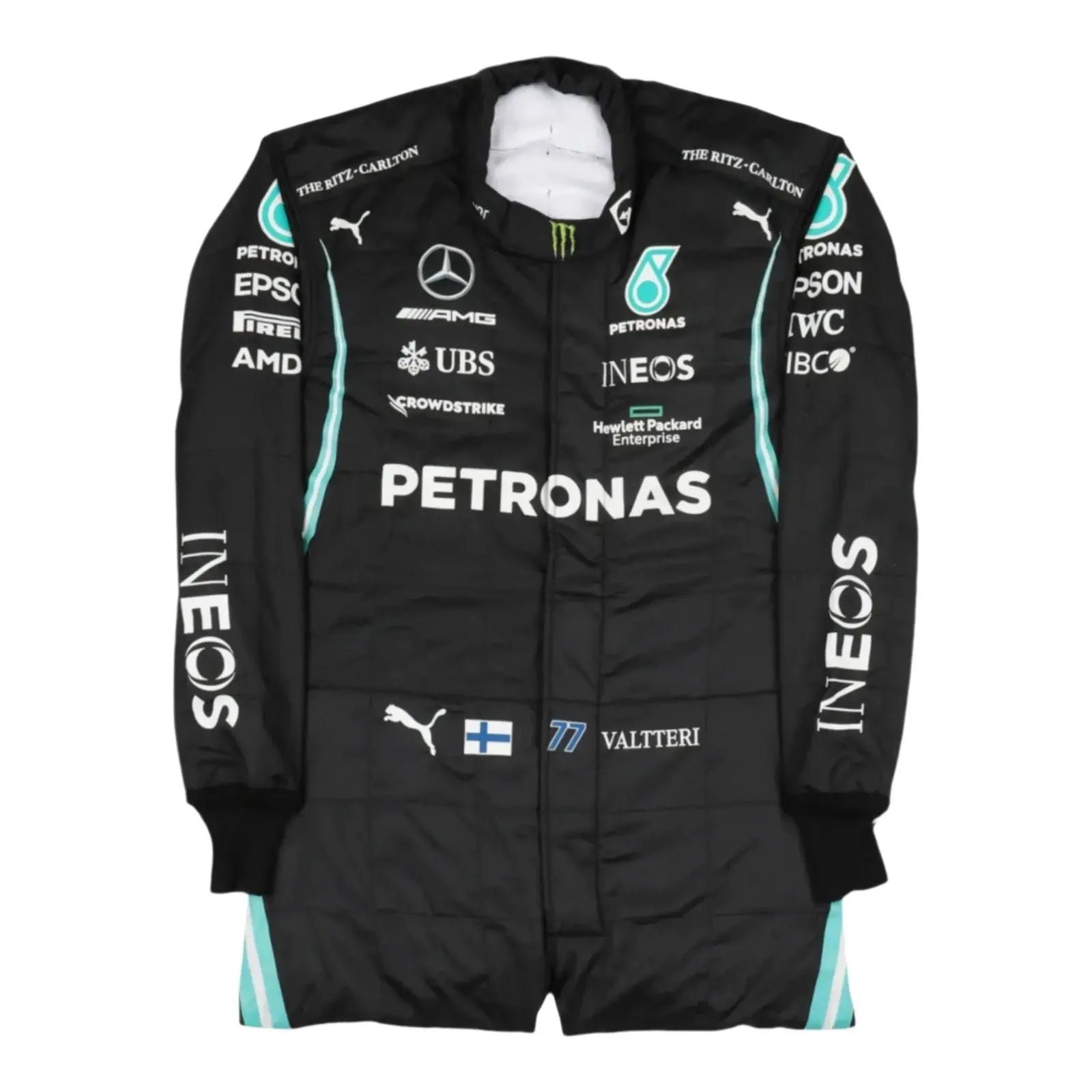 2021 Lewis Hamilton Mercedes-AMG Petronas F1 Team Replica Race Suit – SpeedX Racegear product photo