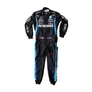 2021 Lewis Hamilton Mercedes Benz F1 Embroidered Race Suit – SpeedX Racegear product photo