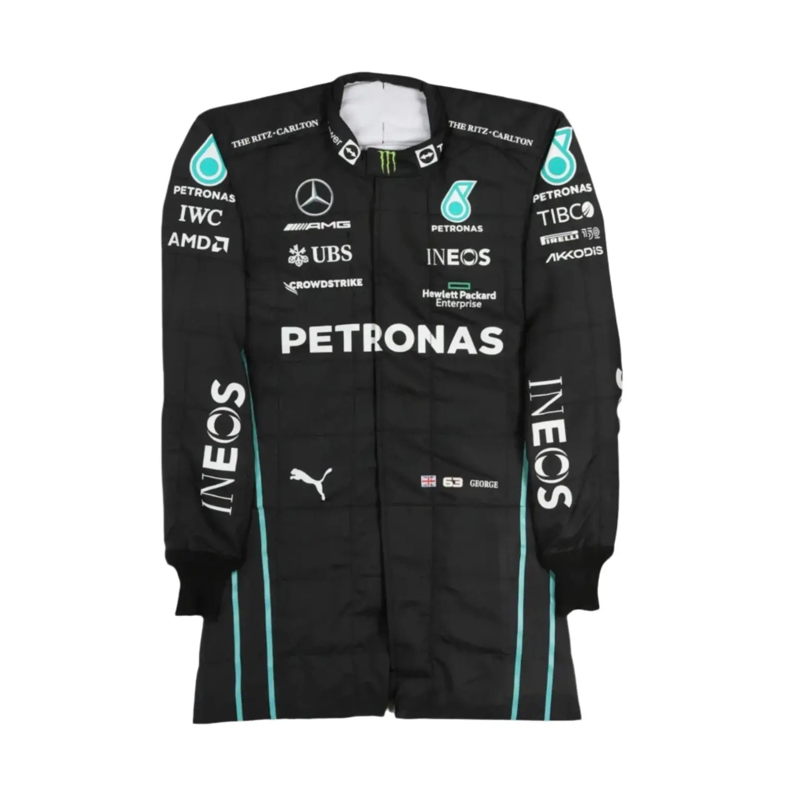 2022_George_Russell_Mercedes-AMG_Petronas_F1_Team_Replica_Race_Suit_-_Speedxcrafts-5169188_d2b3da19-4a77-479a-bfa2-8b1acd4ac5e7.jpg 2022 George Russell Mercedes-AMG Petronas F1 Team Replica Race Suit – SpeedX Racegear product photo