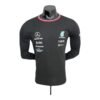 2022 Mercedes F1 Long Sleeve T-Shirt – Black – SpeedX Racegear product photo