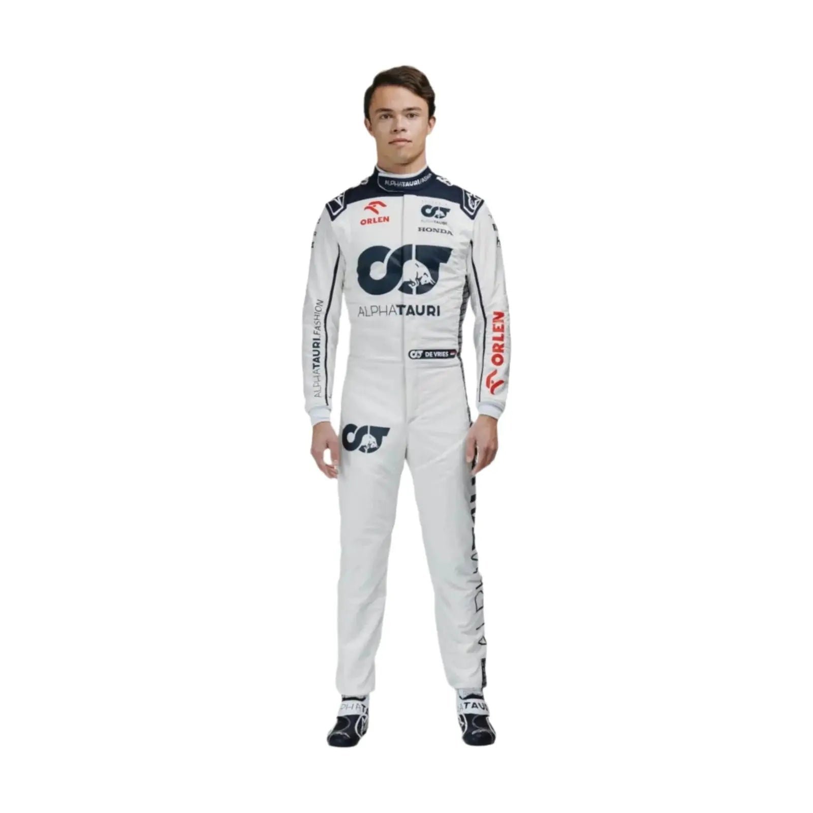 2023_Nyck_De_Vries_Alphatauri_F1_Race_Suit.jpg 2023 Nyck De Vries Alphatauri F1 Race Suit – SpeedX Racegear product photo