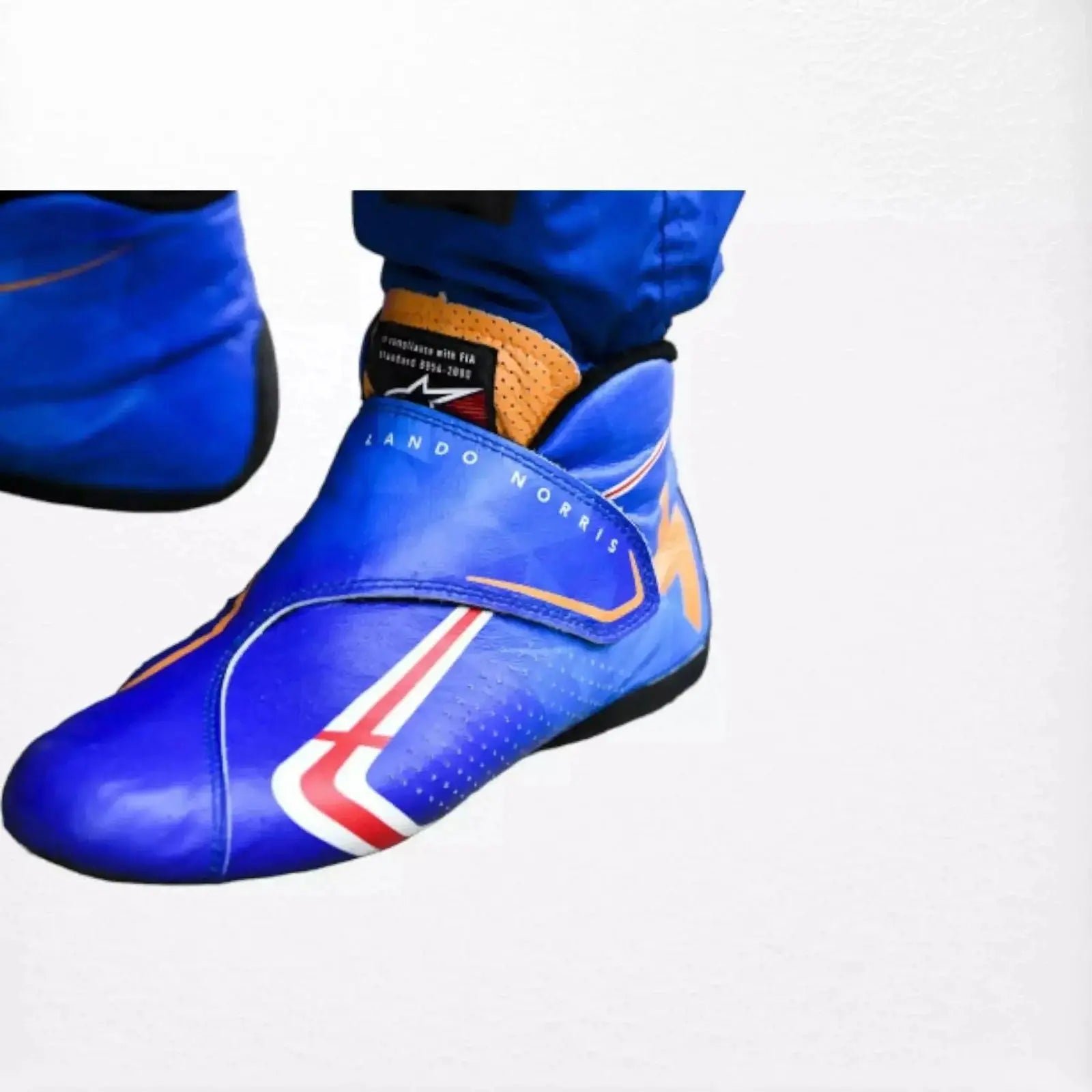 Lando_Norris_Race_boots_McLaren_GP_Motorsport_-_Speedxcrafts-5173893.jpg Lando Norris Race boots McLaren GP Motorsport – SpeedX Racegear product photo