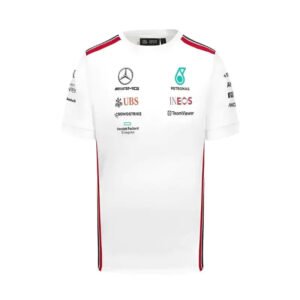 Mercedes-AMG F1 2023 Replica Team Driver T-Shirt – White – SpeedX Racegear product photo