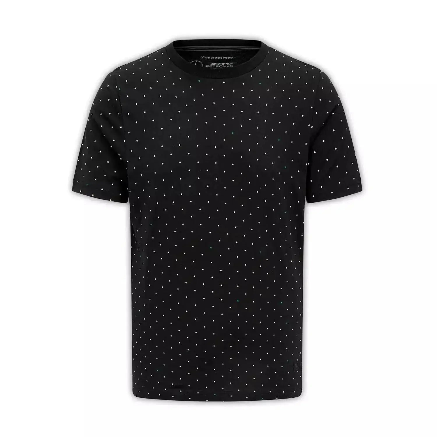 Mercedes-AMG_Petronas_2023_Polka_Dot_T-Shirt.jpg Mercedes-AMG Petronas 2023 Polka Dot T-Shirt – SpeedX Racegear product photo