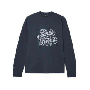 SCRIPT PETROL BLUE LONG SLEEVE TEE – SpeedX Racegear product photo