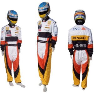 2008 Fernando Alonso Renault F1 Embroidered Racing Suit – SpeedX Racegear product photo