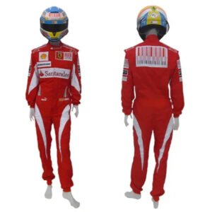 2010 Fernando Alonso Ferrari F1 Embroidered Racing Suit – SpeedX Racegear product photo