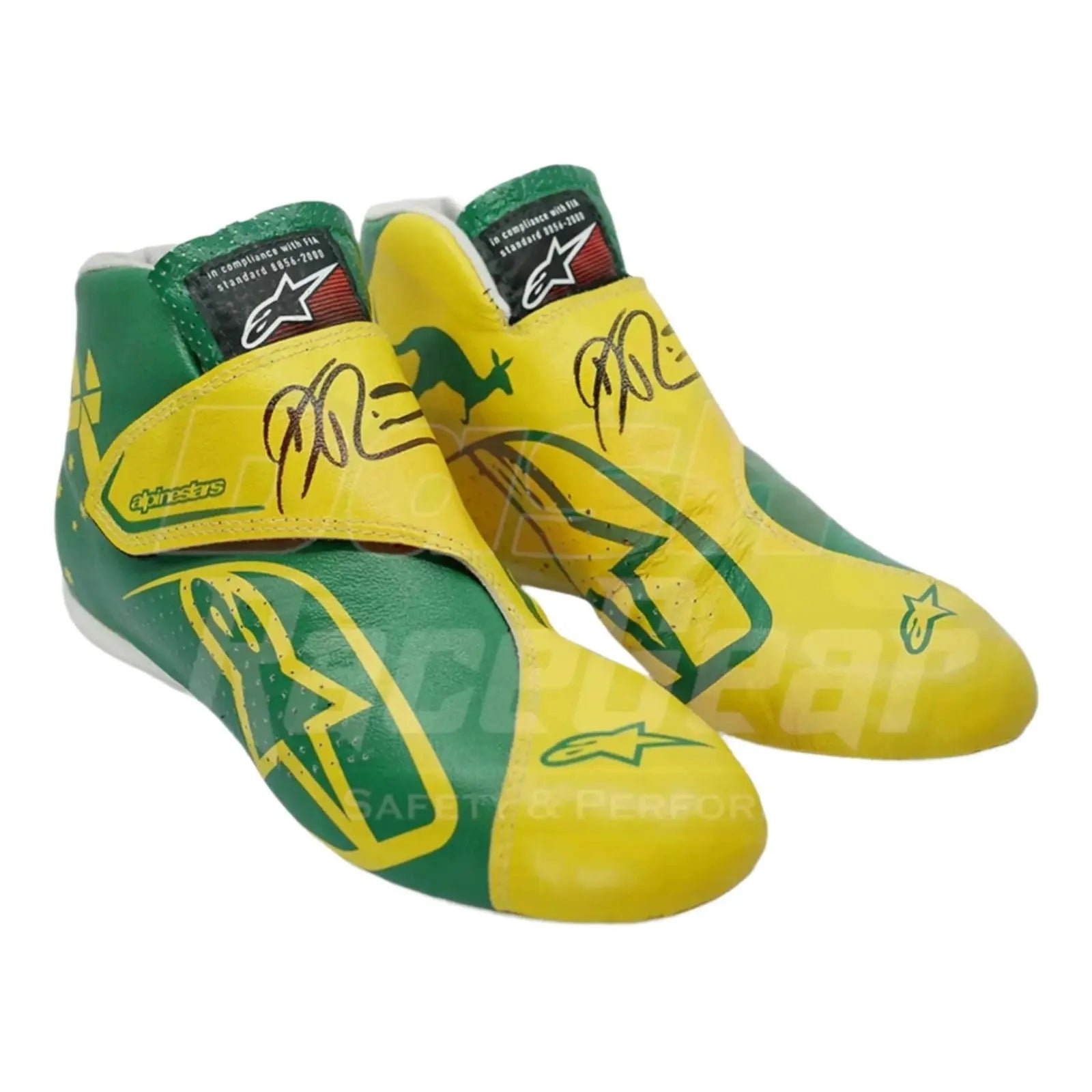 2019 DANIEL RICCIARDO RENAULT F1 RACE BOOTS – AUSTRALIAN GRAND PRIX – SpeedX Racegear product photo