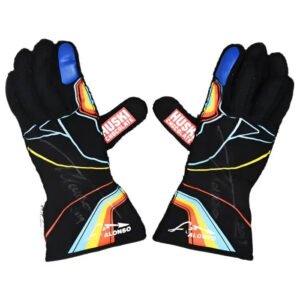 2019 Fernando Alonso Indy 500 McLaren F1 Gloves – SpeedX Racegear product photo