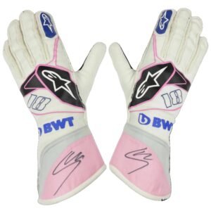2019 Lance Stroll BWT Race Spec Racing Point F1 Gloves – SpeedX Racegear product photo