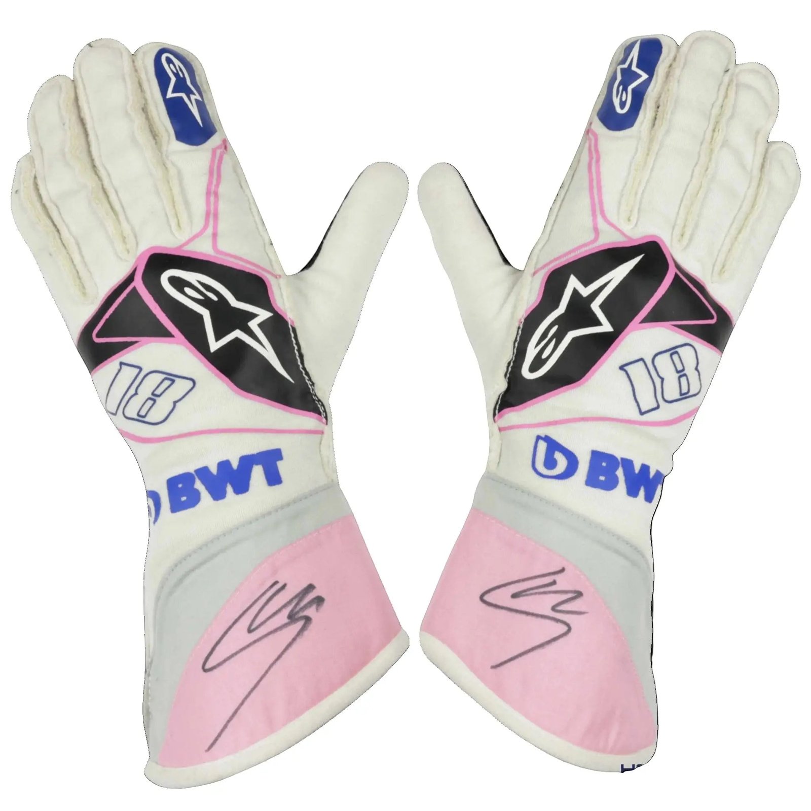 2019_Lance_Stroll_BWT_Race_Spec_Racing_Point_F1_Gloves.jpg 2019 Lance Stroll BWT Race Spec Racing Point F1 Gloves – SpeedX Racegear product photo