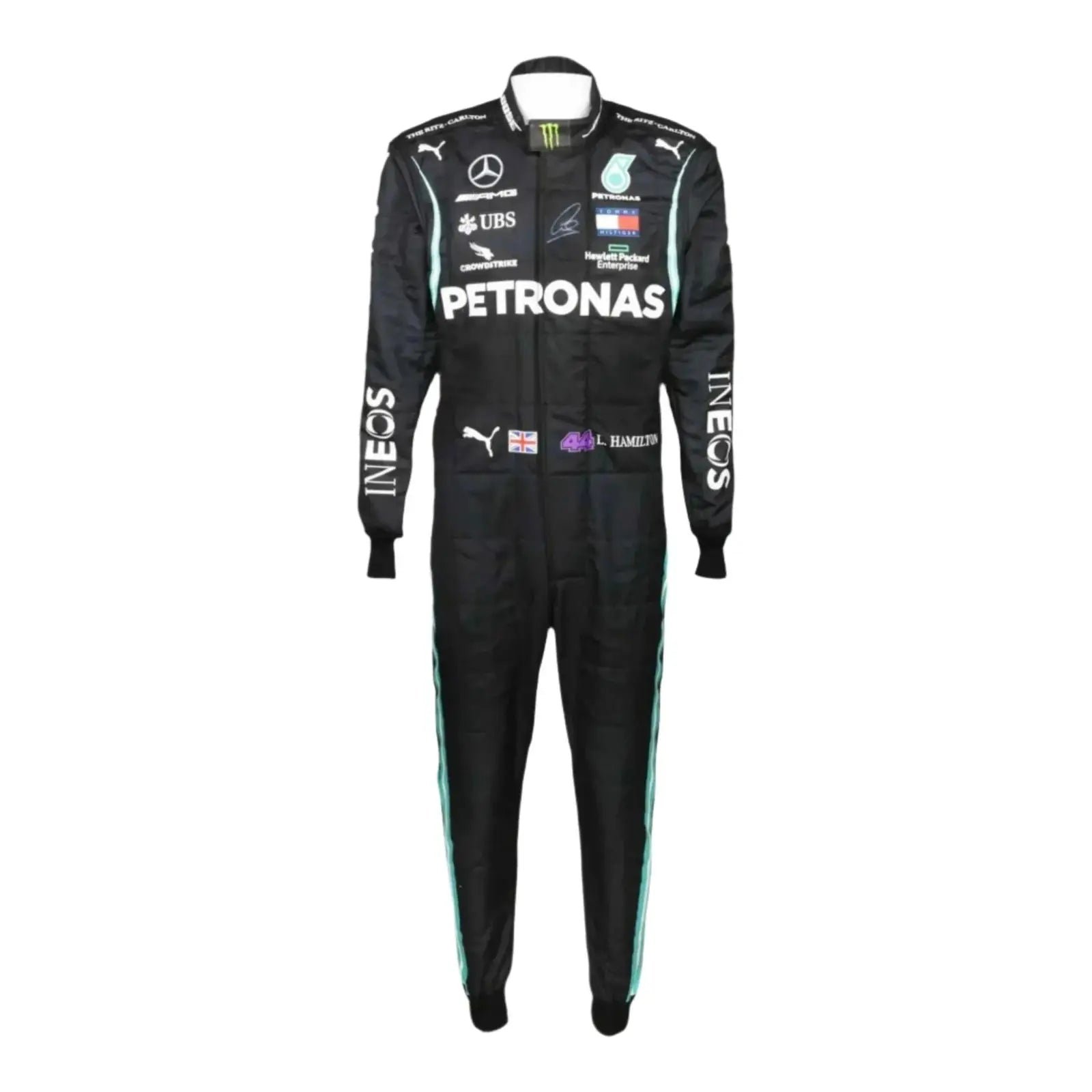 2020 Lewis Hamilton Mercedes AMG F1 Replica Race Suit – SpeedX Racegear product photo