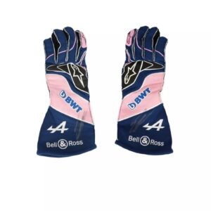 2022 ESTEBAN OCON BLUE RACE GLOVES – SpeedX Racegear product photo