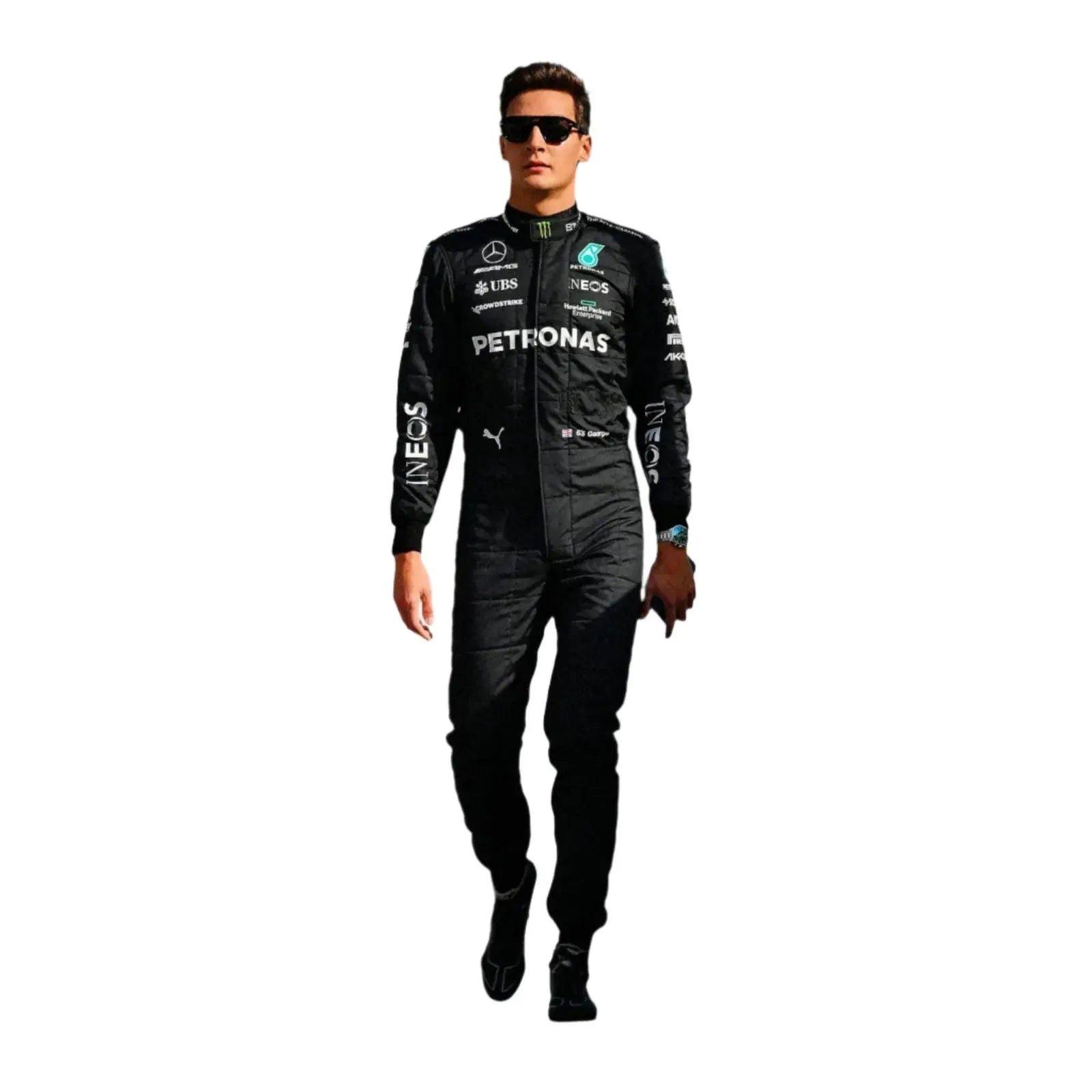 2023_George_Russell_Mercedes_AMG_F1_Race_Suit.jpg 2023 George Russell Mercedes AMG F1 Race Suit – SpeedX Racegear product photo