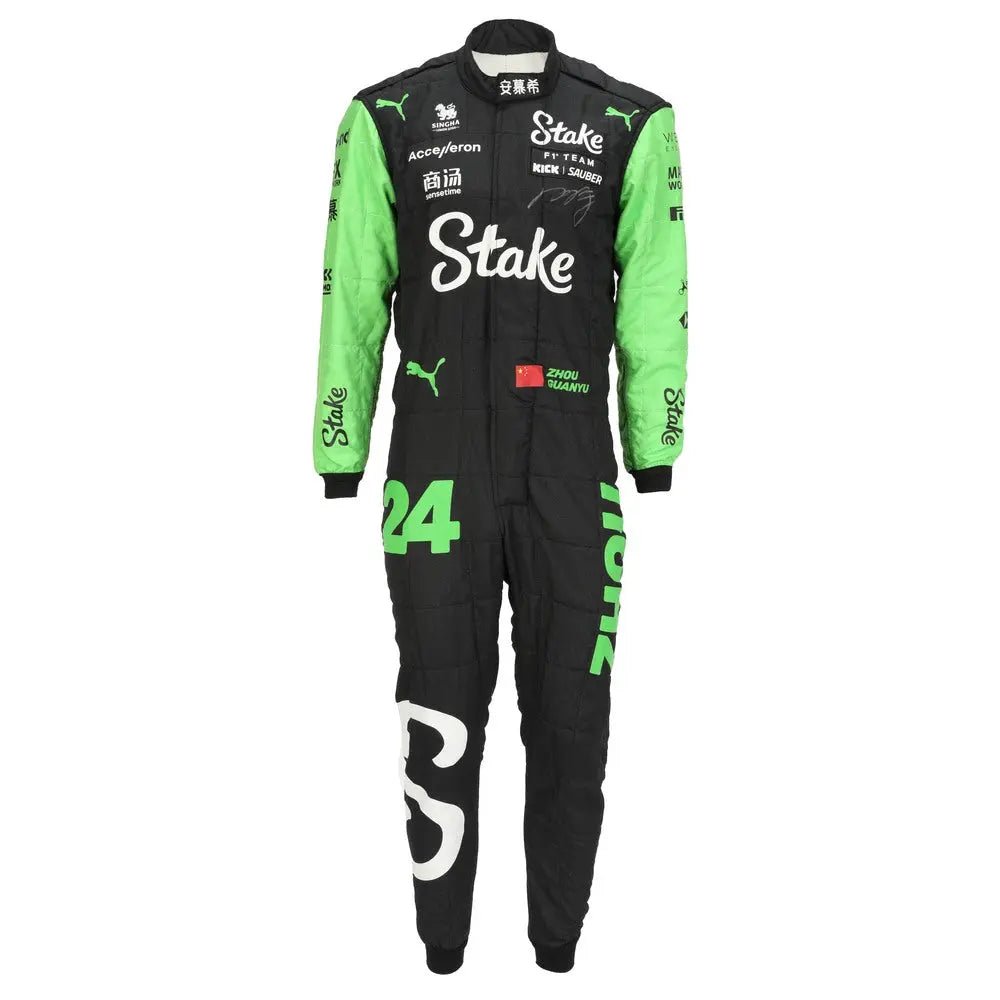 2024_Zhou_Guanyu_Replica_Race_Suit_Sauber_F1_Team_Stake_-_Speedxcrafts-5171075.jpg 2024 Zhou Guanyu Kick Sauber Stake F1 Team Race Suit – SpeedX Racegear product photo