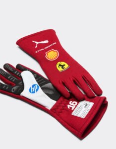 2025 Charles Leclerc Scuderia Ferrari Replica F1 Race Gloves at SpeedX Racegear