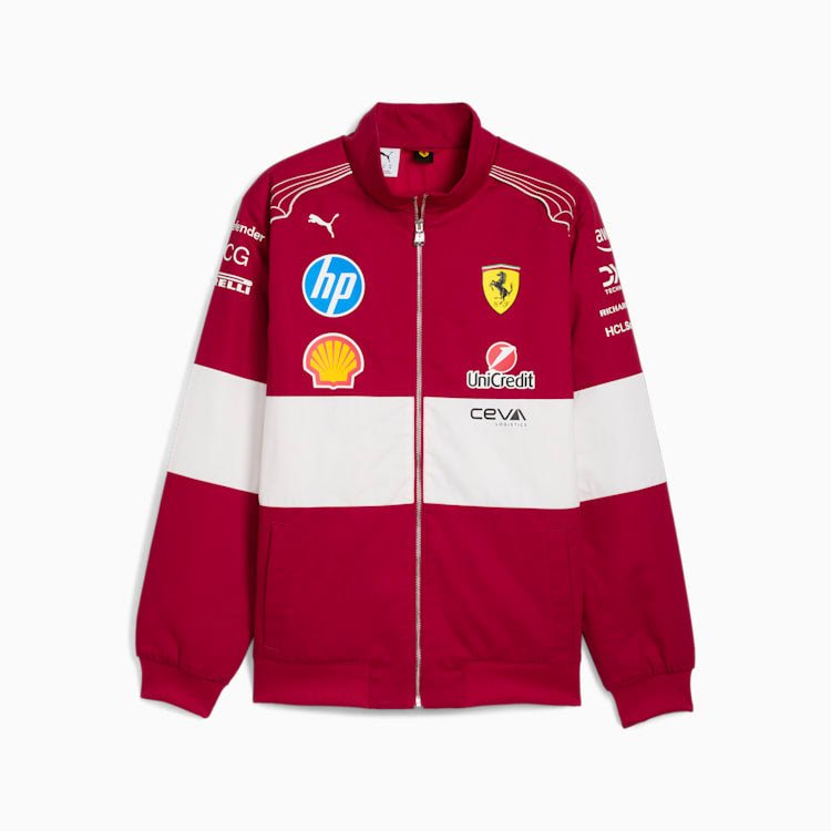 2025_Scuderia_Ferrari_F1_Team_Racing_Men_Jacket.jpg 2025 Scuderia Ferrari F1 Team Racing Men Jacket – SpeedX Racegear product photo