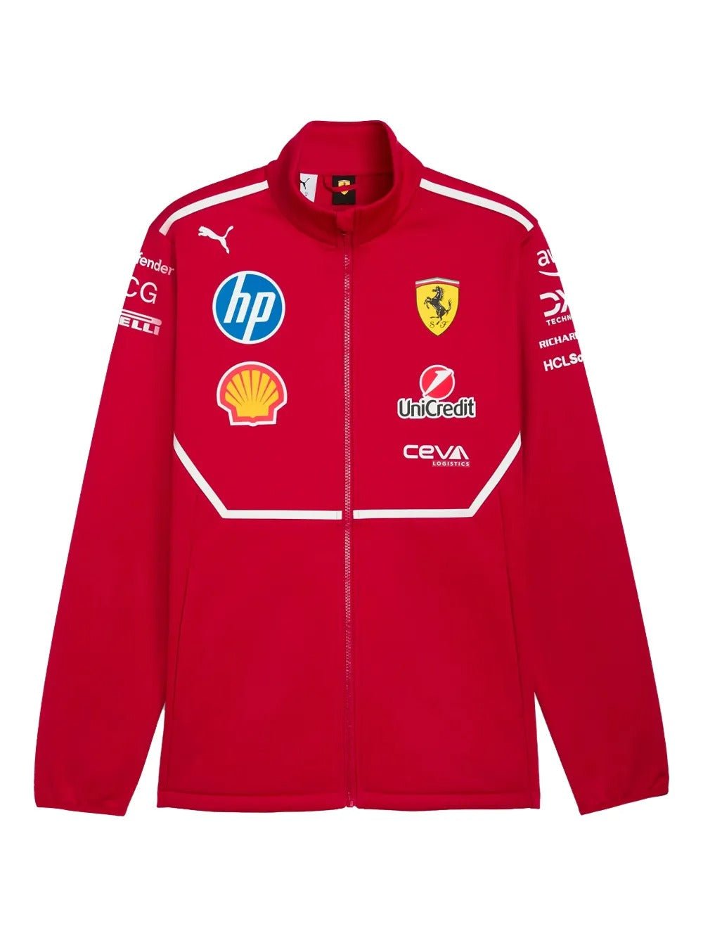 2025_Scuderia_Ferrari_F1_Team_Softshell_zip_jacket.jpg 2025 Scuderia Ferrari F1 Team Softshell zip jacket – SpeedX Racegear product photo