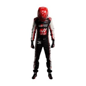 2026 New Esteban Ocon MoneyGram Haas F1 Team Replica Racing Suit – SpeedX Racegear product photo